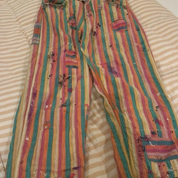 Magnolia Pearl Multicolor Striped Pants - Picture 2 of 6